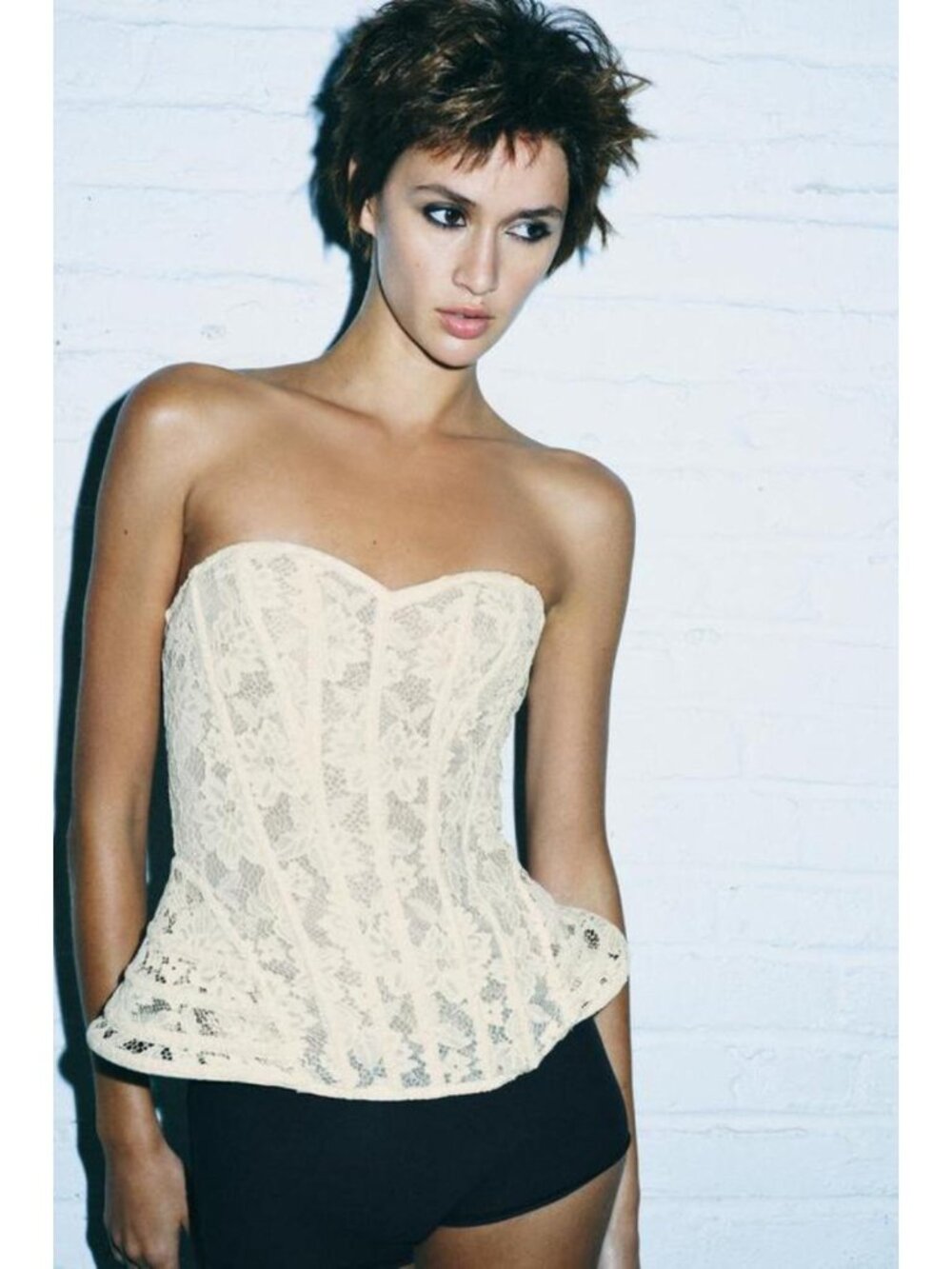 ZARA FLARED LACE CORSET TOP 1223/705/712